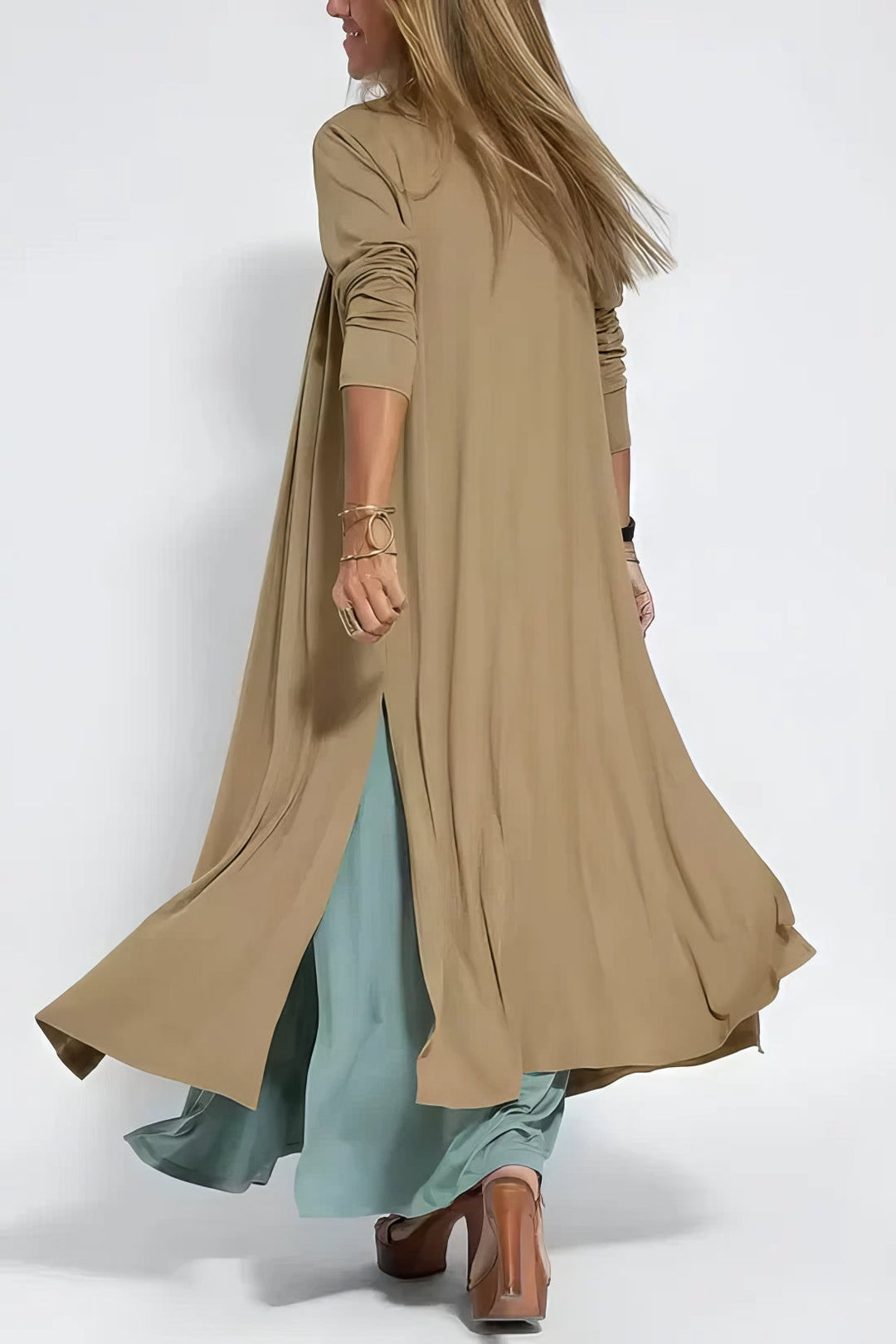 ELISE™ | Elegante Lange Jurk met Bijpassende Cardigan Gratis