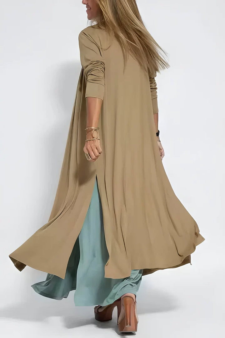 ELISE™ | Elegante Lange Jurk met Bijpassende Cardigan Gratis